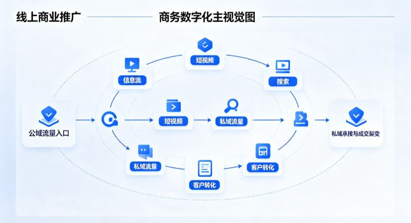 大英县线上商业推广怎么做？全域流量闭环搭建与低成本转化实战指南